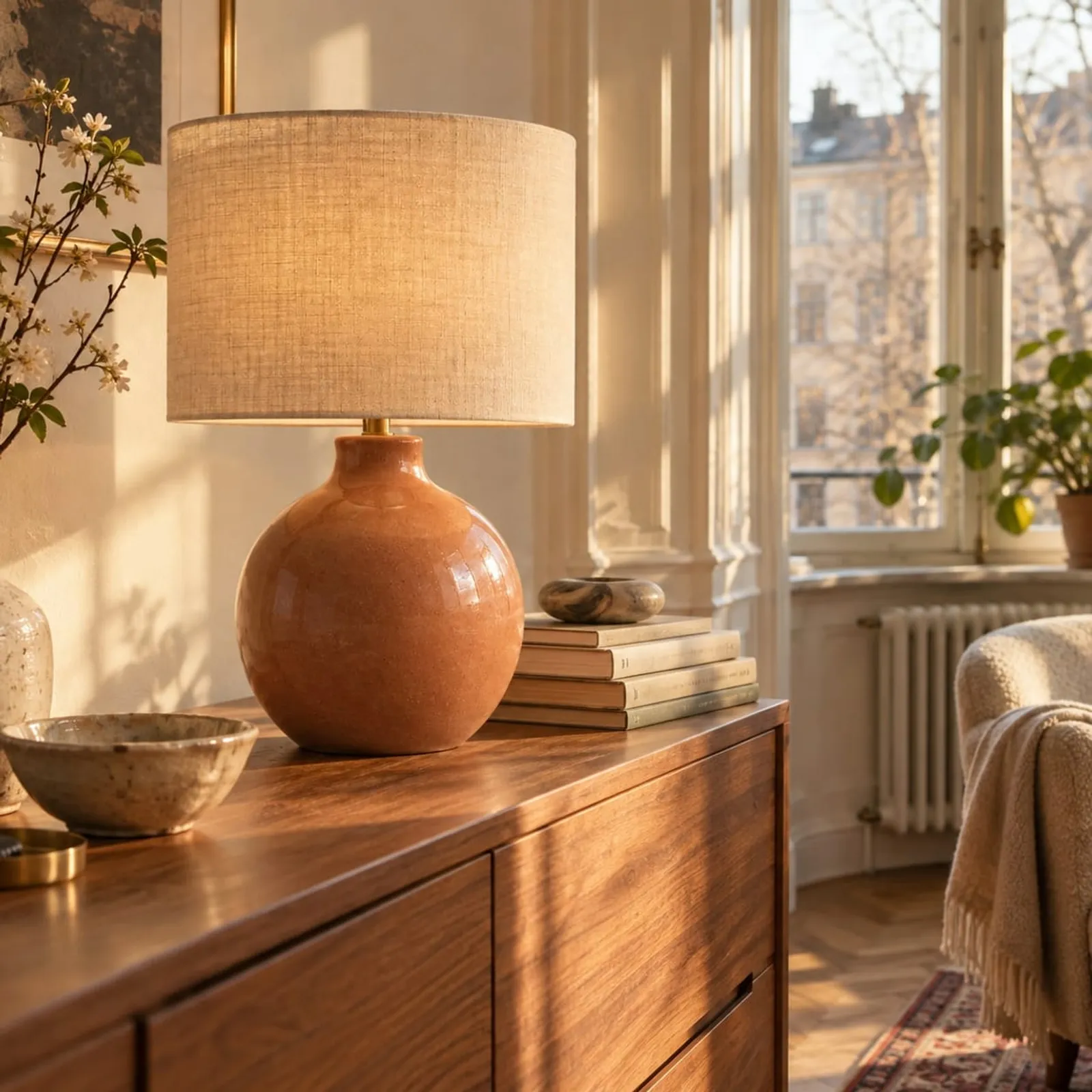 Bordslampa Kvarn Terrakotta - bild 3
