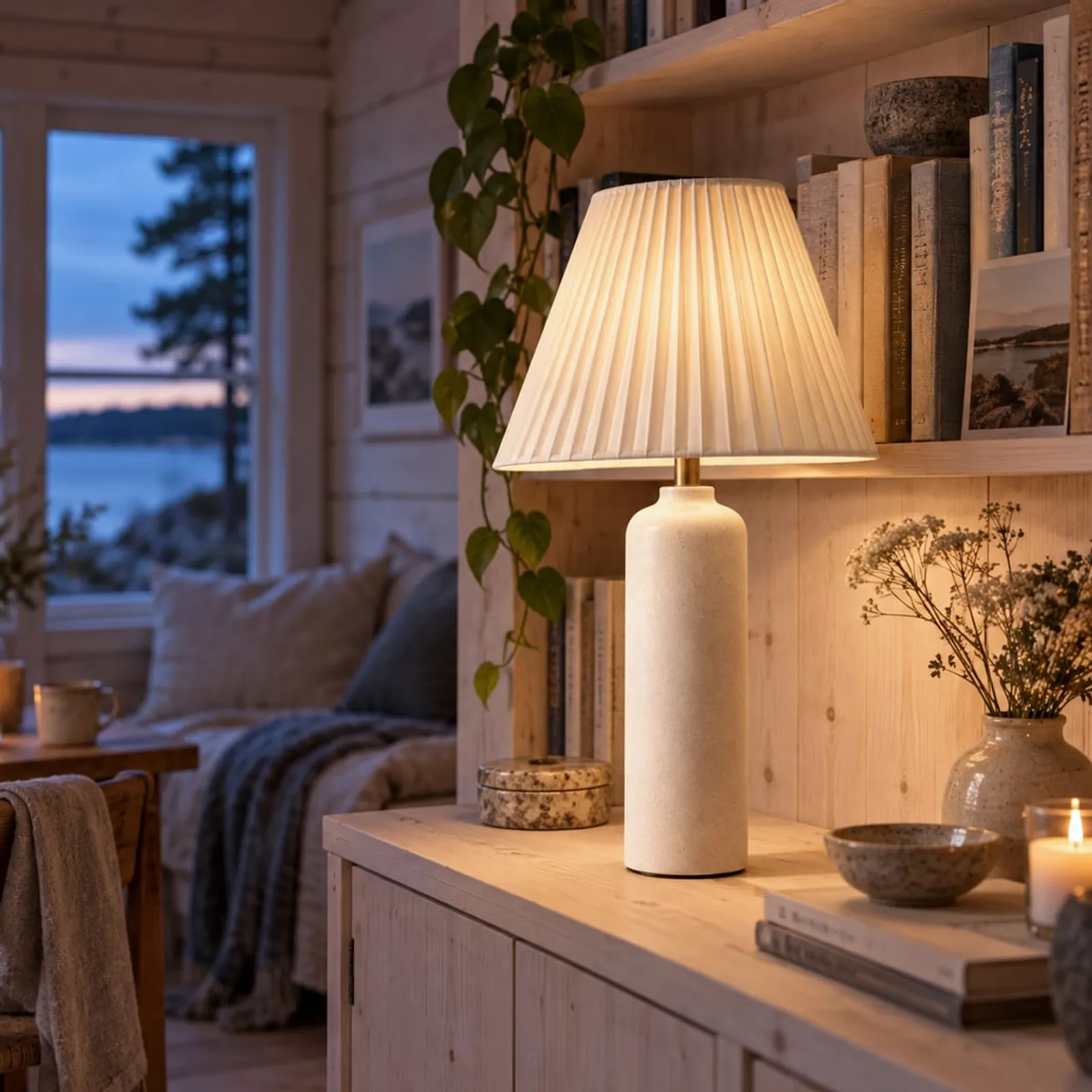 Bordslampa Pors Stengods - bild 2