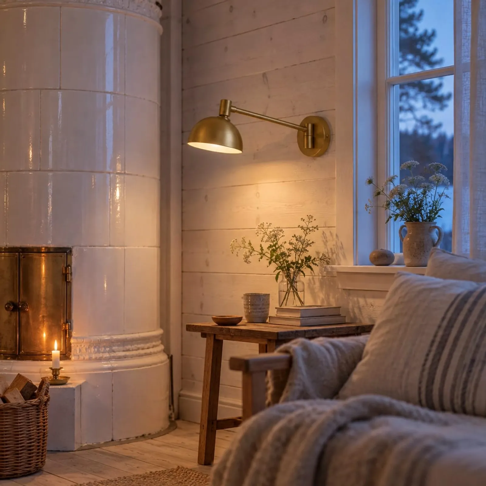 Vägglampa Äng Stål - bild 2