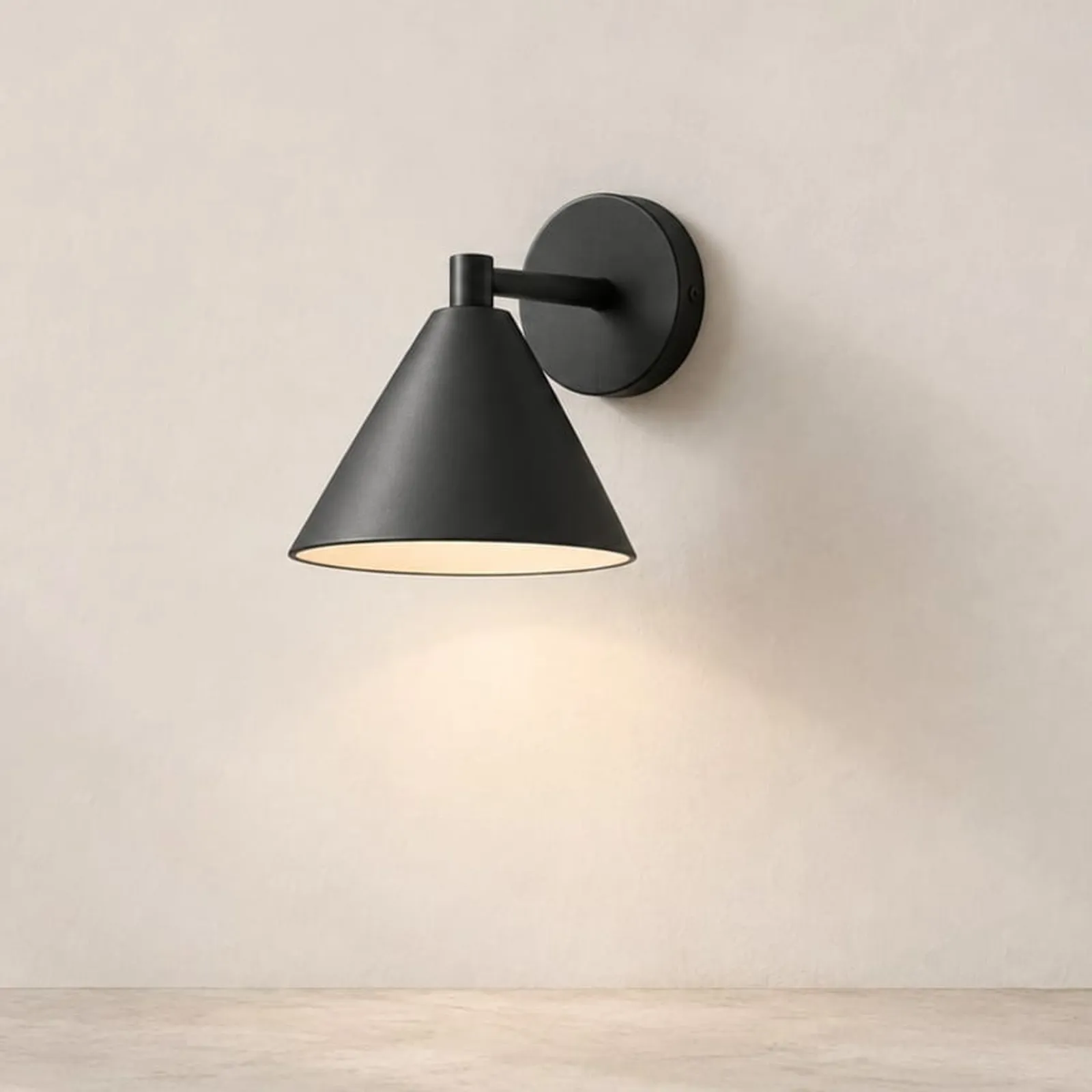 Vägglampa Lönn Stål - bild 1