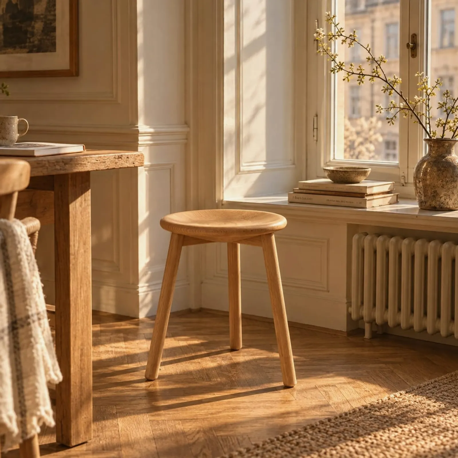 Tabouret Linet en chêne - image 2