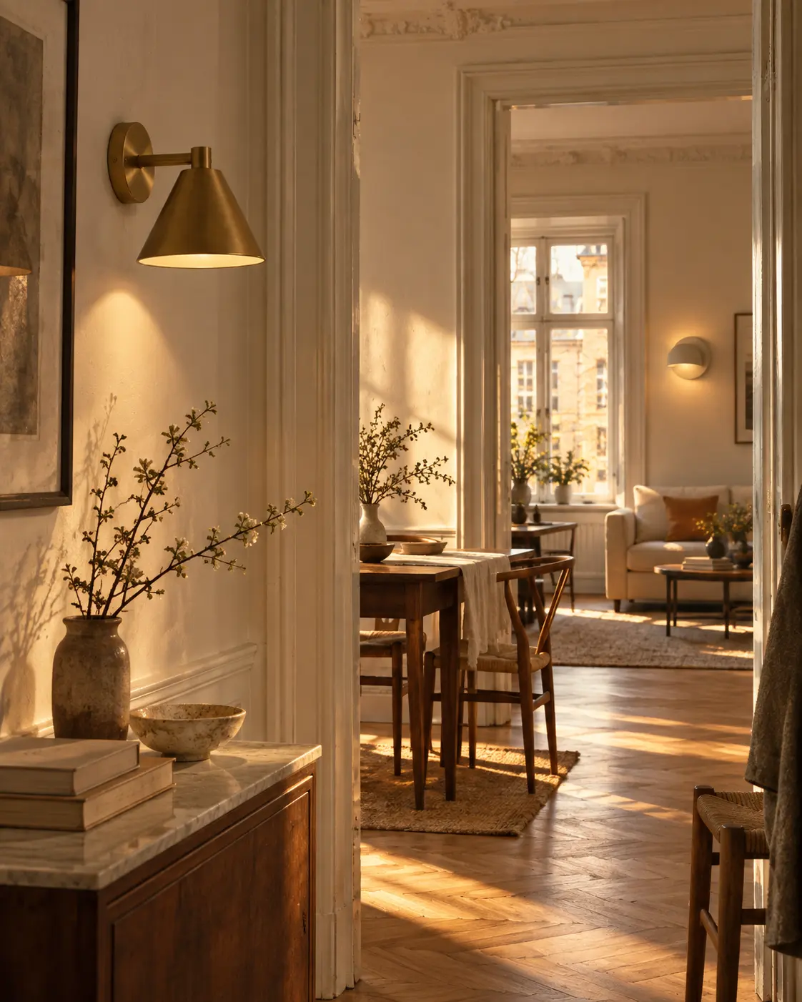 Appliques dans une maison